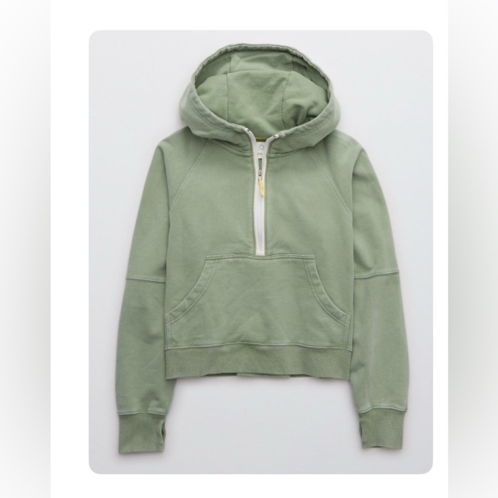 Offline by Aerie Throwback Quarter Zip Hoodie